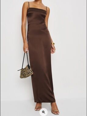 reformation brie silk dress Reformation Brie Silk Maxi Dress In Green - 70% Off
